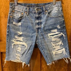 American Eagle Men’s Distressed Jean Shorts